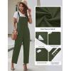 Ekouaer Overalls for Women Baggy Bib Jumpers Casual Sleeveless Jumpsuits One Piece Long Pant Rompers with Pockets 2026(Army Green)