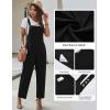 Ekouaer Overalls for Women Baggy Bib Jumpers Casual Sleeveless Jumpsuits One Piece Long Pant Rompers with Pockets 2026(Black)
