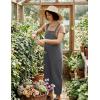 Ekouaer Overalls for Women Baggy Bib Jumpers Casual Sleeveless Jumpsuits One Piece Long Pant Rompers with Pockets 2026(Dark Grey)