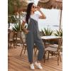 Ekouaer Overalls for Women Baggy Bib Jumpers Casual Sleeveless Jumpsuits One Piece Long Pant Rompers with Pockets 2026(Dark Grey)