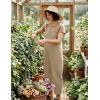 Ekouaer Overalls for Women Baggy Bib Jumpers Casual Sleeveless Jumpsuits One Piece Long Pant Rompers with Pockets 2026(Khaki)