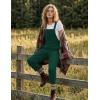 Ekouaer Overalls for Women Baggy Bib Jumpers Casual Sleeveless Jumpsuits One Piece Long Pant Rompers with Pockets 2026(Lake Green)