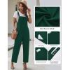 Ekouaer Overalls for Women Baggy Bib Jumpers Casual Sleeveless Jumpsuits One Piece Long Pant Rompers with Pockets 2026(Lake Green)