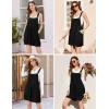 Ekouaer Overalls for Women Summer Rompers Short Jumpsuits Flowy Loose Fit Casual Beach Outfits with Pockets(Black)