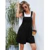 Ekouaer Overalls for Women Summer Rompers Short Jumpsuits Flowy Loose Fit Casual Beach Outfits with Pockets(Black-1)
