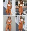 Ekouaer Overalls for Women Summer Rompers Short Jumpsuits Flowy Loose Fit Casual Beach Outfits with Pockets(Caramel)