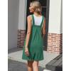 Ekouaer Overalls for Women Summer Rompers Short Jumpsuits Flowy Loose Fit Casual Beach Outfits with Pockets(Dark Green-1)
