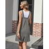 Ekouaer Overalls for Women Summer Rompers Short Jumpsuits Flowy Loose Fit Casual Beach Outfits with Pockets(Dark Grey-1)