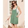 Ekouaer Overalls for Women Summer Rompers Short Jumpsuits Flowy Loose Fit Casual Beach Outfits with Pockets(Light Green)