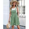 Ekouaer Overalls for Women Summer Rompers Short Jumpsuits Flowy Loose Fit Casual Beach Outfits with Pockets(Light Green-1)