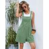 Ekouaer Overalls for Women Summer Rompers Short Jumpsuits Flowy Loose Fit Casual Beach Outfits with Pockets(Light Green-1)