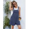 Ekouaer Overalls for Women Summer Rompers Short Jumpsuits Flowy Loose Fit Casual Beach Outfits with Pockets(Navy-1)