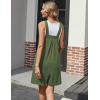 Ekouaer Overalls for Women Summer Rompers Short Jumpsuits Flowy Loose Fit Casual Beach Outfits with Pockets(Olive-1)