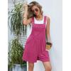 Ekouaer Overalls for Women Summer Rompers Short Jumpsuits Flowy Loose Fit Casual Beach Outfits with Pockets(Rose-1)