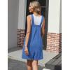 Ekouaer Overalls for Women Summer Rompers Short Jumpsuits Flowy Loose Fit Casual Beach Outfits with Pockets(Royal Blue-1)