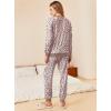 Ekouaer Pajamas Set Long Sleeve Pj Sets 2 Piece Jogger Pajama Sets Soft Sleepwear Loungewear for Women(Beige Leopard)