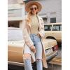 Ekouaer Thermal Turtleneck Shirt Women Ribbed Long Sleeve Mock Neck Tops Slim Fit Lettuce Trim Base Layer(Beige)