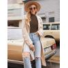 Ekouaer Thermal Turtleneck Shirt Women Ribbed Long Sleeve Mock Neck Tops Slim Fit Lettuce Trim Base Layer(Brown)