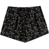 Ekouaer Women Pajama Shorts Comfy Lounge Bottom with Pockets Stretch Strip Sleepwear Drawstring Pj Bottoms Sleep Shorts(Black Cat)