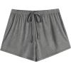 Ekouaer Women Pajama Shorts Comfy Lounge Bottom with Pockets Stretch Strip Sleepwear Drawstring Pj Bottoms Sleep Shorts(Dark Grey)