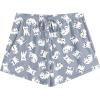 Ekouaer Women Pajama Shorts Comfy Lounge Bottom with Pockets Stretch Strip Sleepwear Drawstring Pj Bottoms Sleep Shorts(Grey Cat)