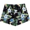 Ekouaer Women Pajama Shorts Comfy Lounge Bottom with Pockets Stretch Strip Sleepwear Drawstring Pj Bottoms Sleep Shorts(Hawaiian Flowers)