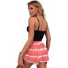 Ekouaer Women Pajama Shorts Comfy Lounge Bottom with Pockets Stretch Strip Sleepwear Drawstring Pj Bottoms Sleep Shorts(Pink Tie-dye)