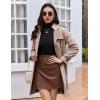 Ekouaer Women Turtleneck Tops Ribbed Long Sleeve Shirts Fall Fashion Base Layer Thermal Winter Clothes(Black)