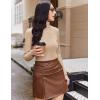 Ekouaer Women Turtleneck Tops Ribbed Long Sleeve Shirts Fall Fashion Base Layer Thermal Winter Clothes(Cream)