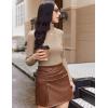 Ekouaer Women Turtleneck Tops Ribbed Long Sleeve Shirts Fall Fashion Base Layer Thermal Winter Clothes(Khaki)