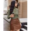 Ekouaer Women Turtleneck Tops Ribbed Long Sleeve Shirts Fall Fashion Base Layer Thermal Winter Clothes(Olive)