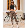 Ekouaer Womens Jogger Pajamas Sets 2 Piece Raglan Short Sleeve Pjs Lounge Set Soft Sleepwear with Pockets S-XXL(Black Leopard)