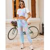 Ekouaer Womens Jogger Pajamas Sets 2 Piece Raglan Short Sleeve Pjs Lounge Set Soft Sleepwear with Pockets S-XXL(Tie-dye Blue)
