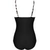 Ekouaer Women’s One Piece Swimsuit Ruched Tummy Control Bathing Suits Vintage Retro Push Up Swimwear(Black Leopard Print)