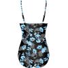 Ekouaer Women’s One Piece Swimsuit Ruched Tummy Control Bathing Suits Vintage Retro Push Up Swimwear(Cashew Blossoms)