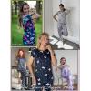 Ekouaer Womens Pajama Sets Short Sleeve Lounge Sets for Women Printed Jogger Pajama Set 2 Piece Pj Sets With Pockets S-XXL(Butterfly)