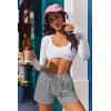Ekouaer Womens Pajama Shorts 2026 Soft Sleep Shorts Casual Pj Short Comfy Pajama Short Summer Drawstring Pajama Bottoms(Light Grey)