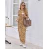 Ekouaer womens pajama sets Short Sleeve Pjs Lounge Set 2 Piece Sleepwear with Long Pants(Brown Leopard)