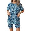 Tie-dye Blue Cashew Flower