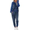 Navy Blue Leopard