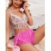 Ekouaer Womens Satin Pajama Shorts Side Slit Silk PJ Shorts Ruffled Lounge Bottoms Sleep shorts(Pink Leopard)