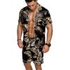 Gold Tropical Print