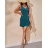 Ekouaer Nightgowns for Women 2 Pack Tank Night Gown Sleeveless Sleep Shirt V Neck Chemise Soft Night Shirt Ladies Sleep Dress(Black/Blue Green)