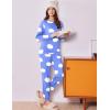 Ekouaer Womens Pajama Sets Cute Long Sleeve Pjs with Jogger Pants Soft Sleepwear Valentines Pajamas for Women Gifts XS-XXL(Blue-white Clouds)