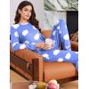 Ekouaer Womens Pajama Sets Cute Long Sleeve Pjs with Jogger Pants Soft Sleepwear Valentines Pajamas for Women Gifts XS-XXL(Blue-white Clouds)