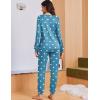 Ekouaer Womens Pajama Sets Cute Long Sleeve Pjs with Jogger Pants Soft Sleepwear Valentines Pajamas for Women Gifts XS-XXL(Green-white Heart)