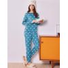 Ekouaer Womens Pajama Sets Cute Long Sleeve Pjs with Jogger Pants Soft Sleepwear Valentines Pajamas for Women Gifts XS-XXL(Green-white Heart)