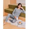 Ekouaer Womens Pajama Sets Cute Long Sleeve Pjs with Jogger Pants Soft Sleepwear Valentines Pajamas for Women Gifts XS-XXL(Grey-bow Heart)