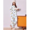 Ekouaer Womens Pajama Sets Cute Long Sleeve Pjs with Jogger Pants Soft Sleepwear Valentines Pajamas for Women Gifts XS-XXL(Light Blue-cake)