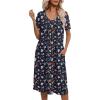 Floral Navy Blue